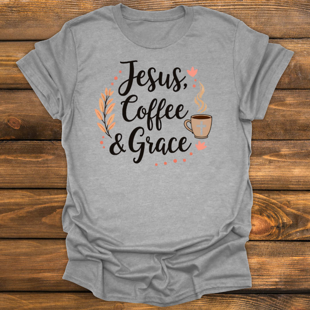 Jesus coffee & grace Tee