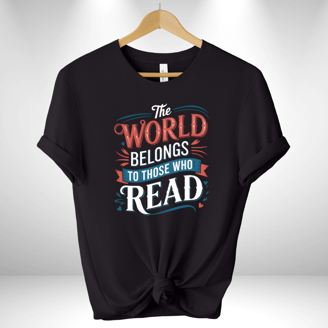 The world belongs to people read Tee