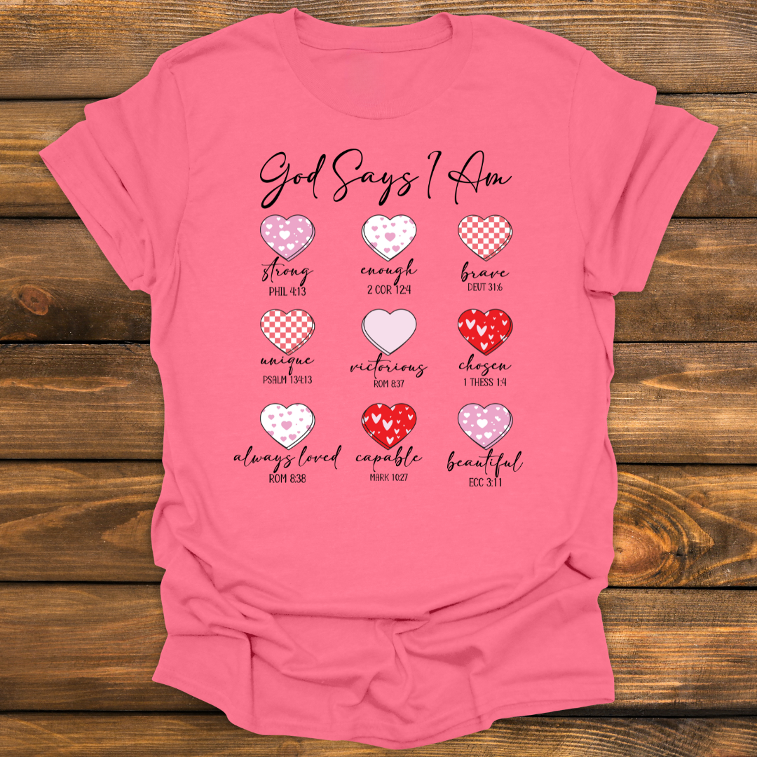God says I am Christian tee Tee