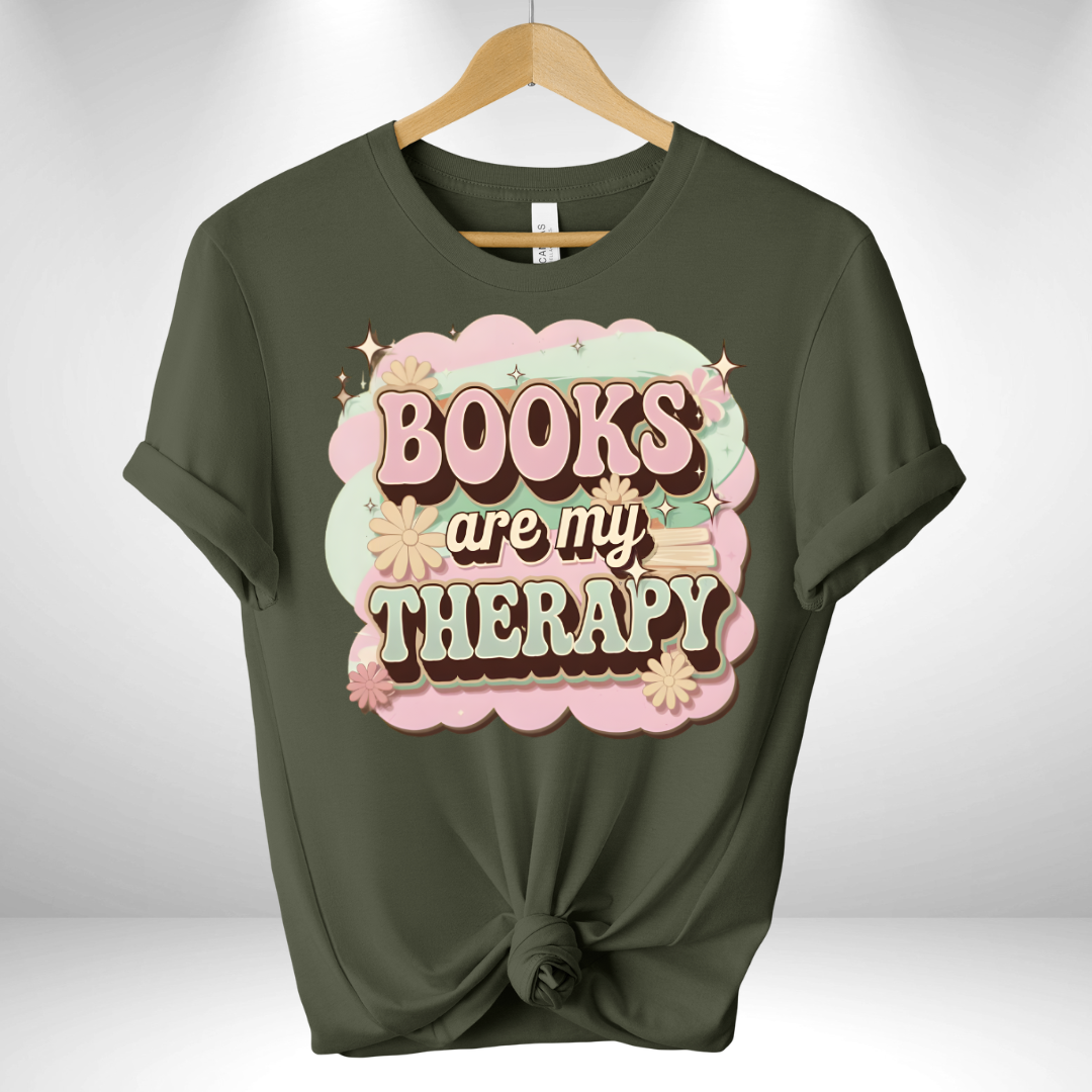 Books are my therapy Tee