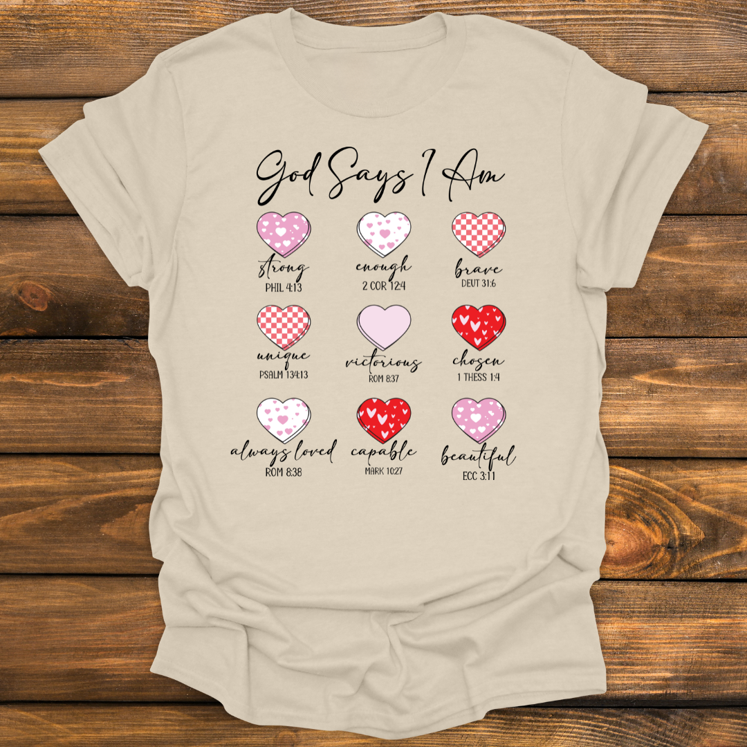 God says I am Christian tee Tee