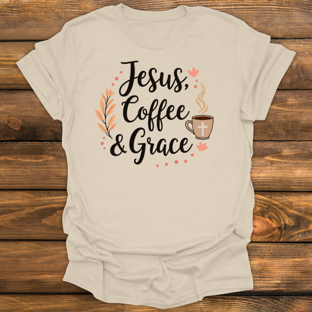Jesus coffee & grace Tee