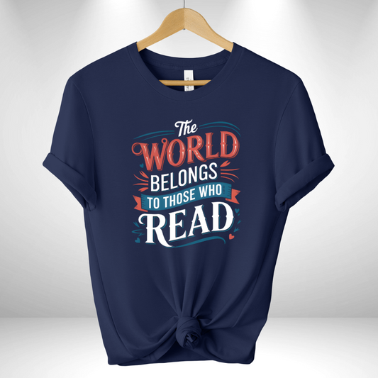 The world belongs to people read Tee