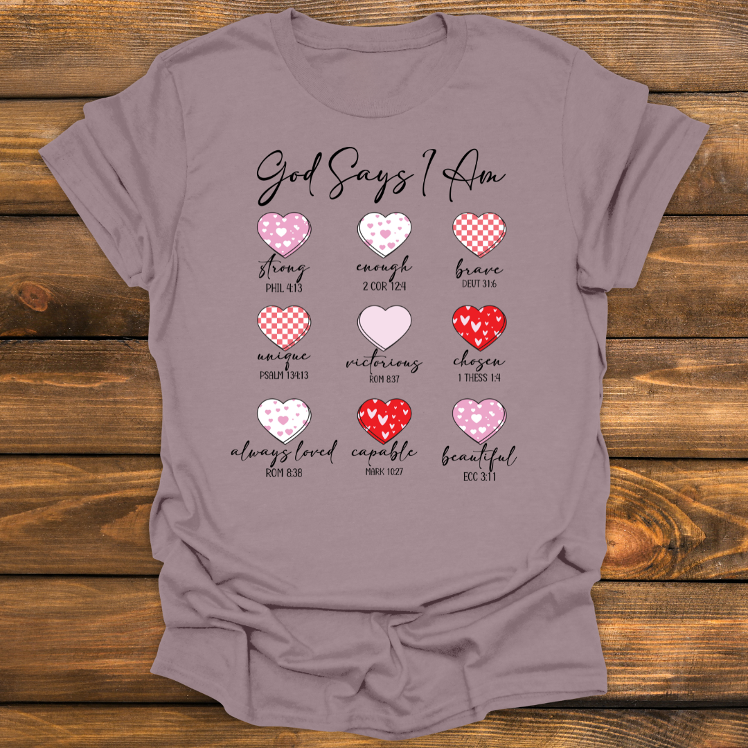 God says I am Christian tee Tee