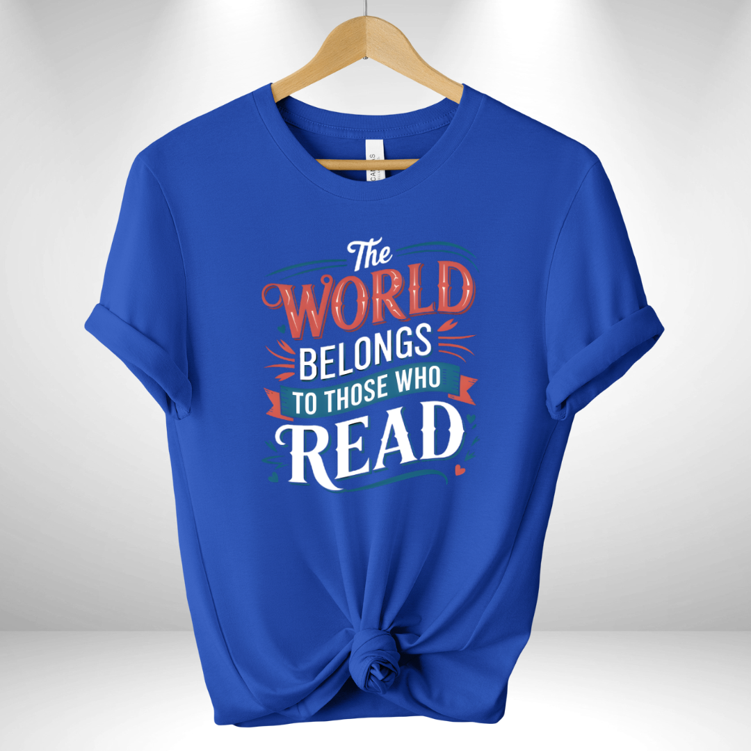 The world belongs to people read Tee